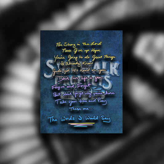 Words I Would Say Lyrics Poster 8x10